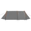 Camping Tent 4 Persons Gray and Orange